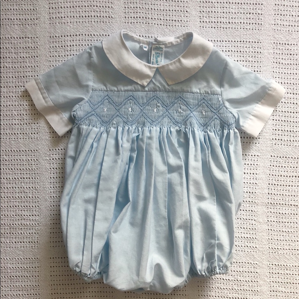 Feltman Brothers Smocked Creeper Onesie